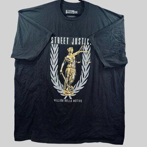 Million Dolla Motive‎ Mens T-Shirt 5X Street Justice Graphic Tee Black